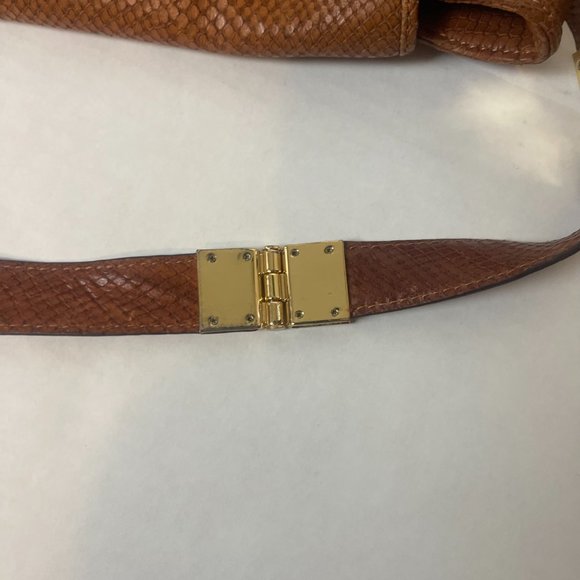 Vince Camuto Brown Snake like Leather Purse - Picture 11 of 15